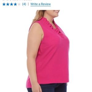 Beautiful sleeveless top Crown Ivy plus size